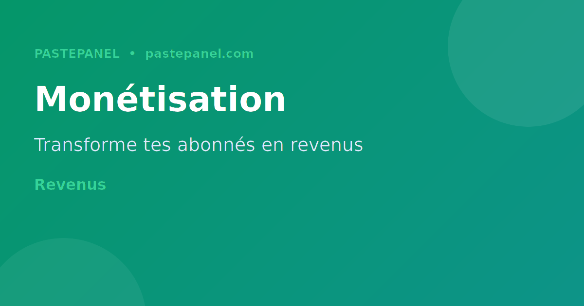 Revenus et monétisation des influenceurs en France en 2026