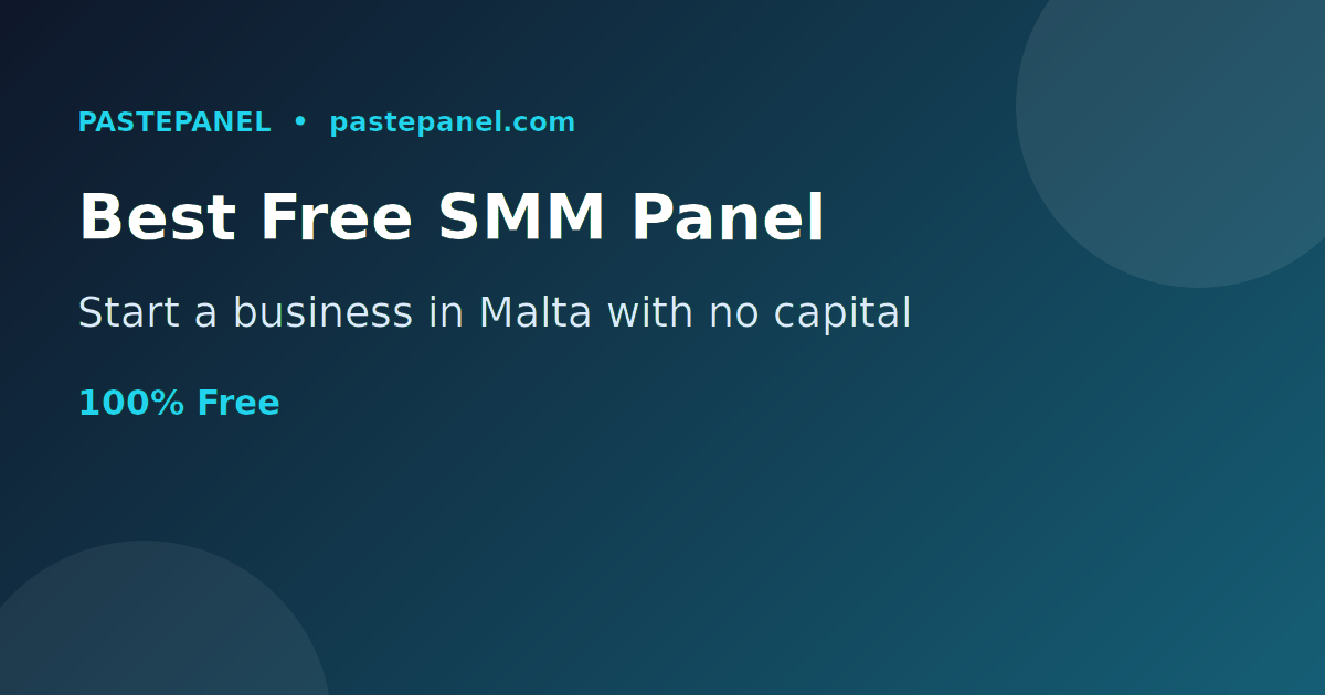 The best free SMM panel in Malta launched on a laptop