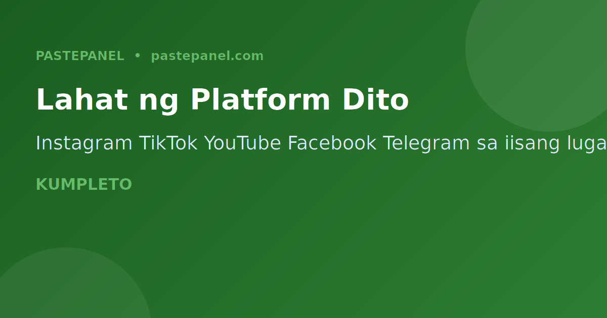 Mga tampok ng pinakamahusay na SMM panel para sa mga Pilipino