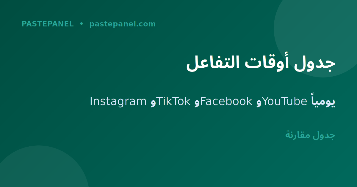 جدول أفضل أوقات النشر على منصات التواصل الاجتماعي في الجزائر 2026