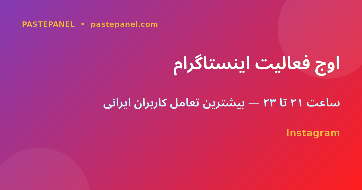زمان‌بندی انتشار محتوا در اینستاگرام ایران