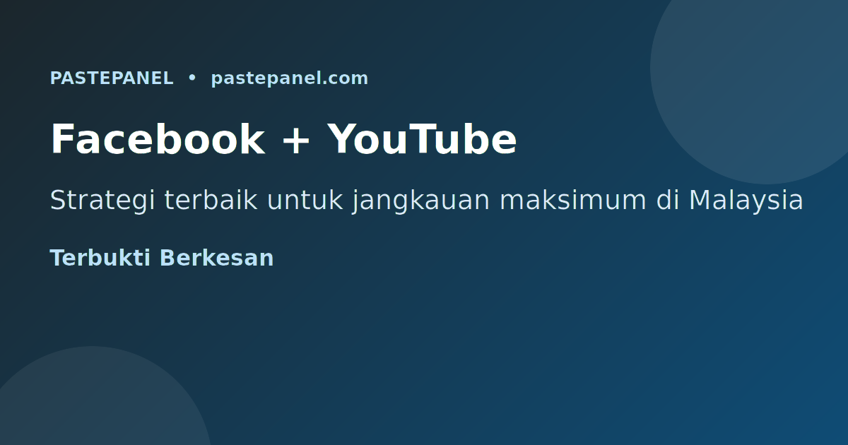 Panduan waktu posting Facebook dan YouTube untuk pasaran Malaysia