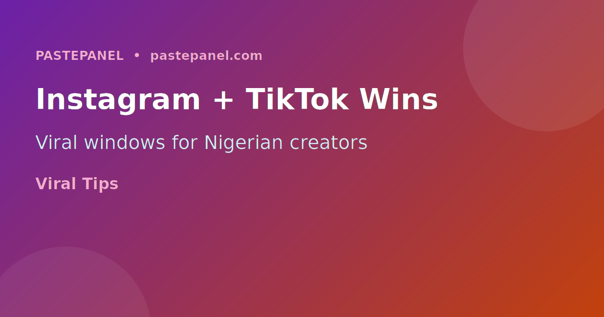 Nigerian social media posting schedule table showing best days and times for Instagram, TikTok, Facebook and X