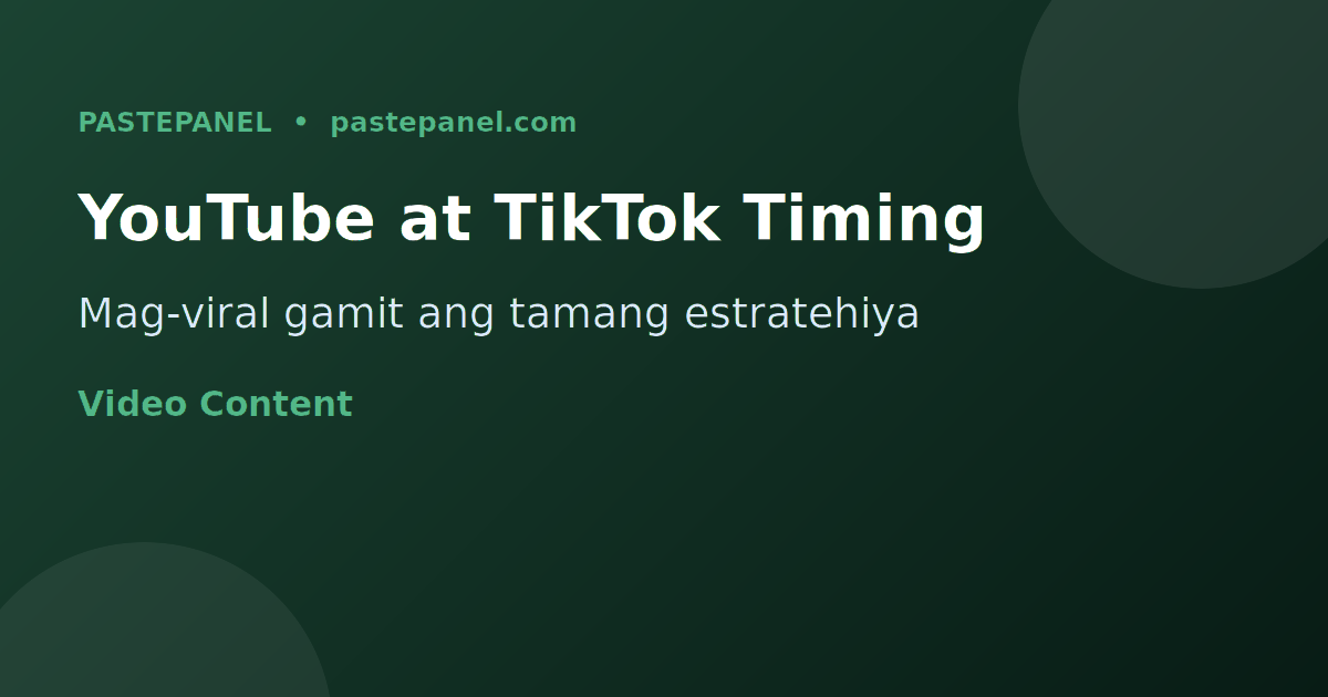 Mga tip sa YouTube at TikTok para sa mga Pilipinong content creator 2026