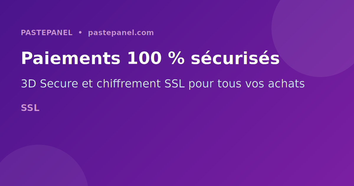 Sécurité des paiements en ligne pour services SMM en France