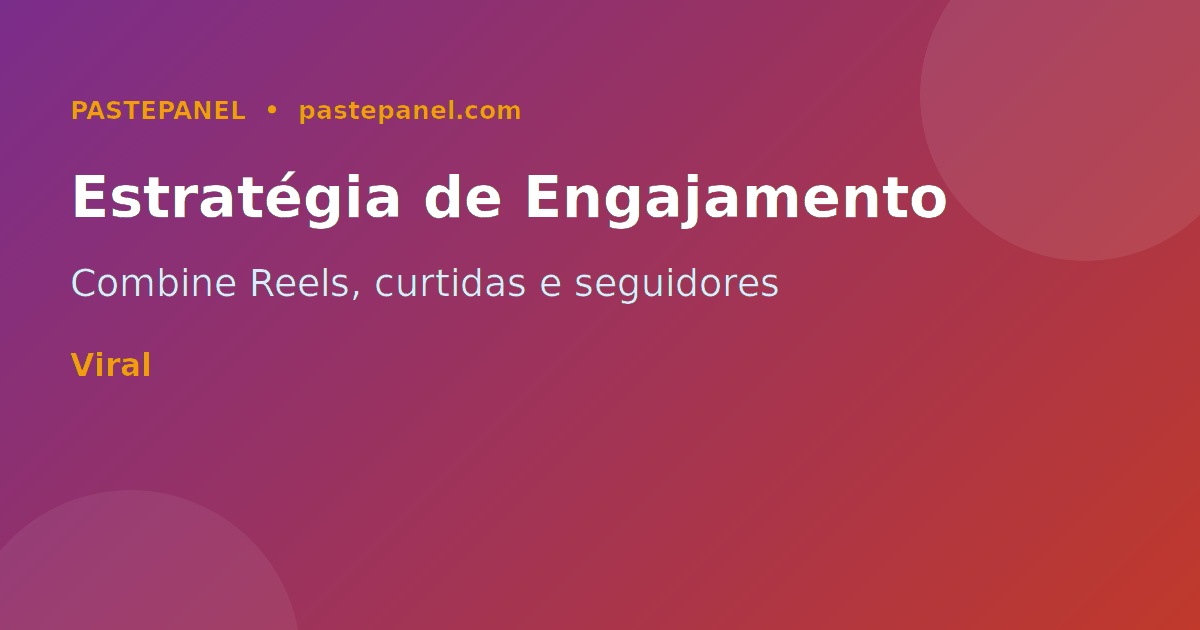 Estratégia de engajamento no Instagram com painel SMM