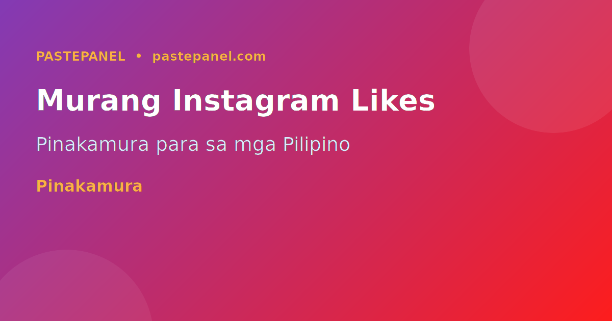 Murang Instagram likes at views para sa mga Pilipino sa 2026