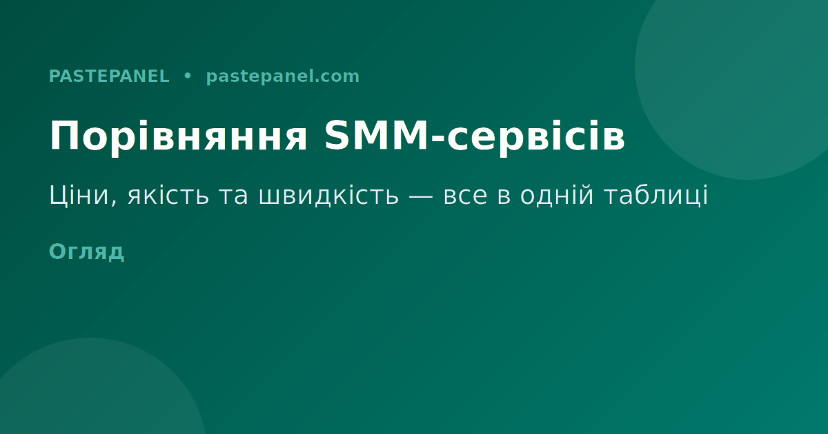 Порівняльна таблиця цін на SMM-послуги Instagram в Україні 2026