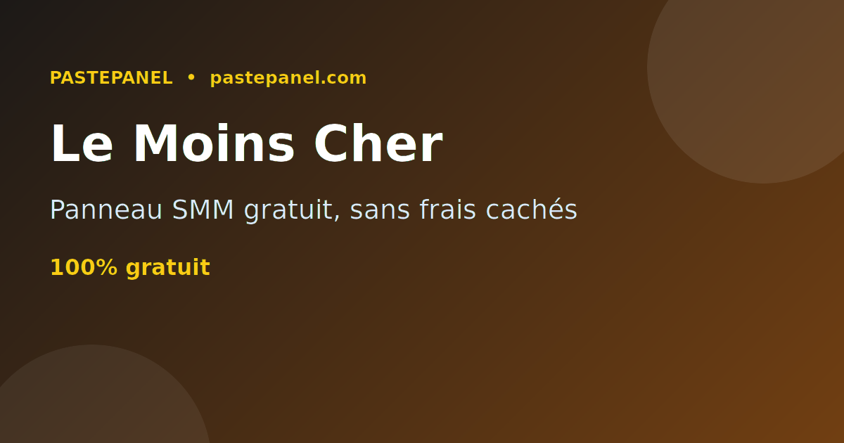 Le panneau SMM le moins cher et le meilleur rapport qualité-prix en Belgique