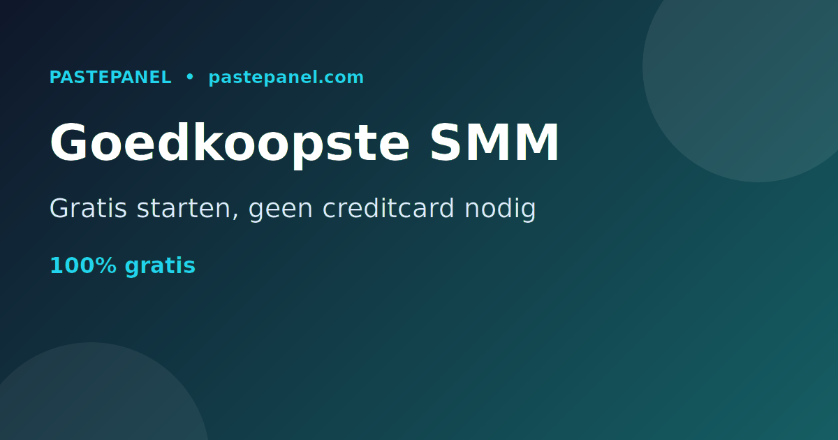 Goedkoopste SMM paneel in Nederland met de beste prijs-kwaliteitverhouding
