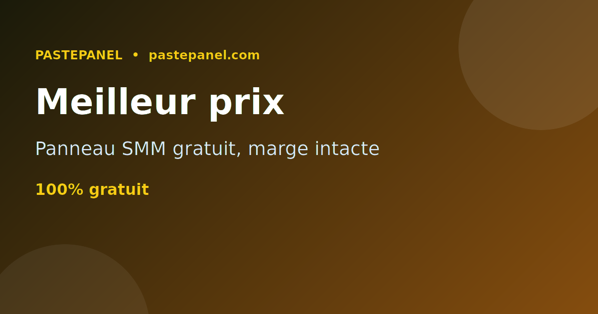 Le panneau SMM le moins cher et le meilleur rapport qualité-prix en Suisse