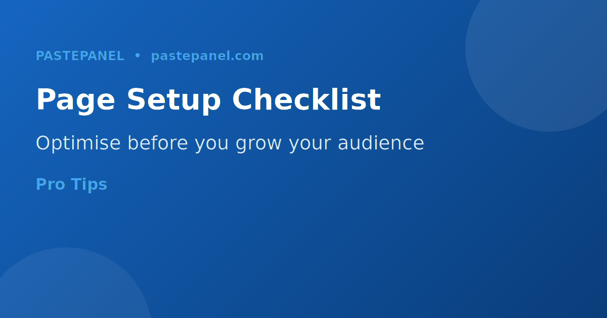 Facebook page optimisation checklist for Nigerian businesses 2026