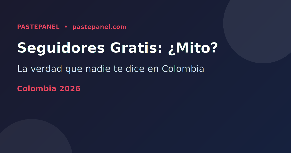 Seguidores gratis Instagram Colombia 2026