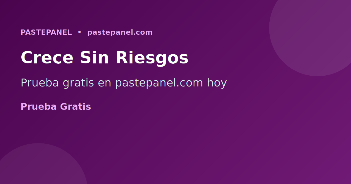 PastePanel panel SMM Colombia precio bajo