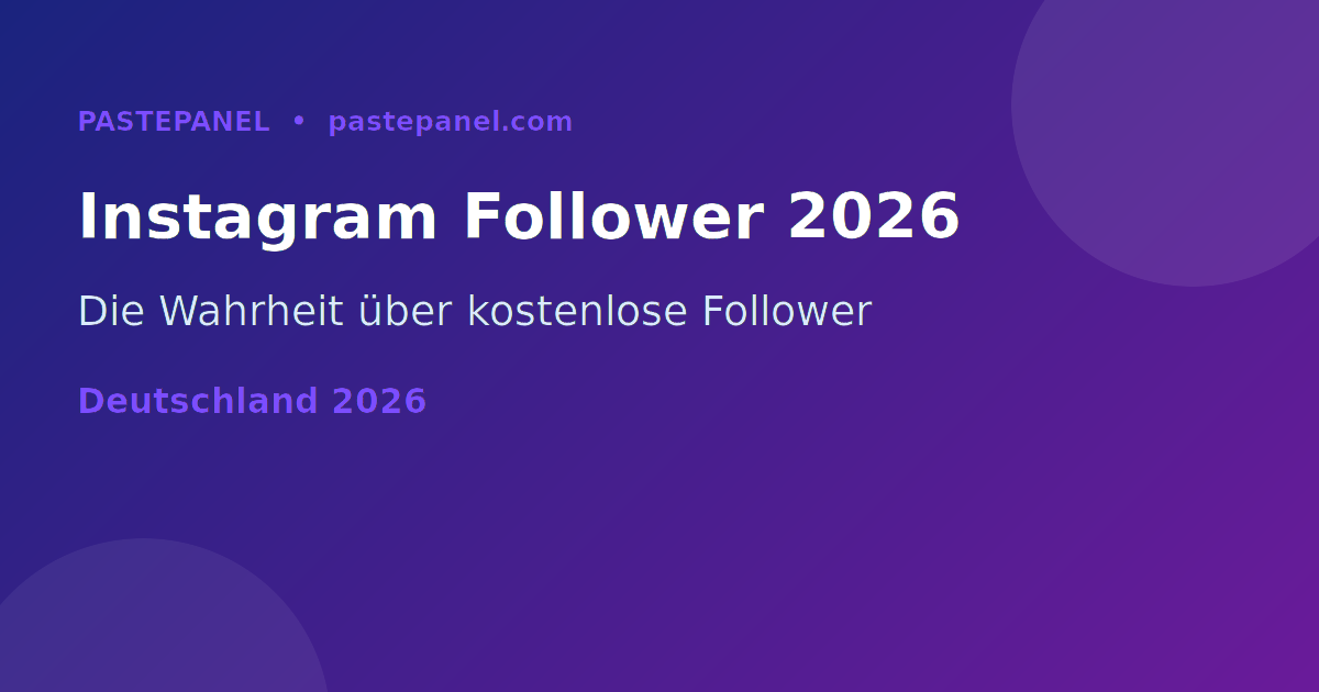 Kostenlose Instagram Follower Wahrheit und Mythen in Deutschland 2026