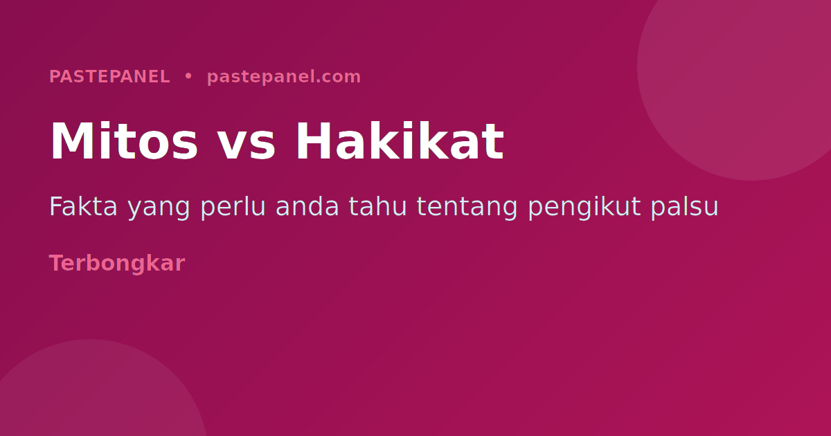 Mitos vs hakikat pengikut Instagram percuma — perbandingan jelas