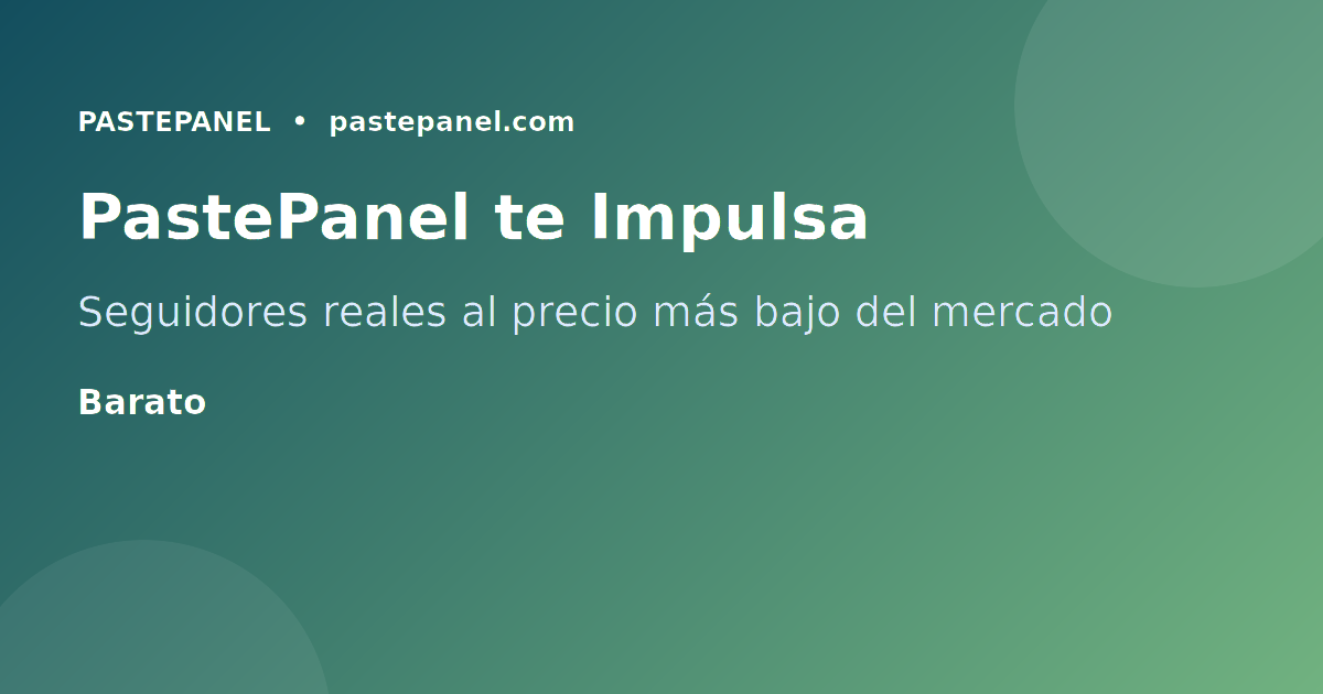 PastePanel el panel SMM más barato para crecer en Instagram en Colombia