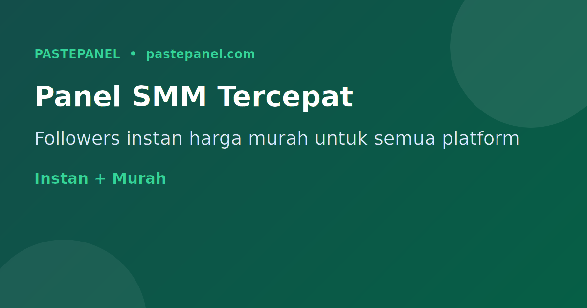 Panel SMM murah dan instan untuk Instagram Indonesia