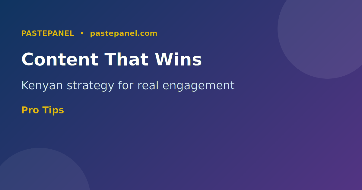Kenya Instagram content strategy tips 2026
