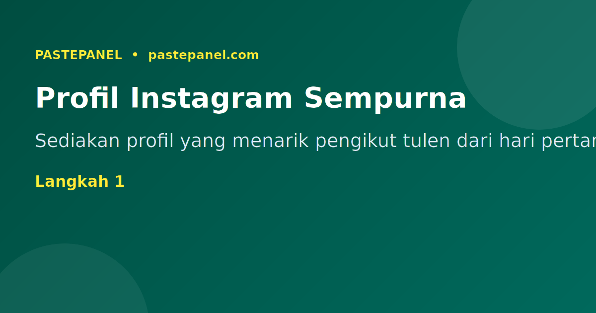 Langkah menyediakan profil Instagram yang menarik untuk pasaran Malaysia