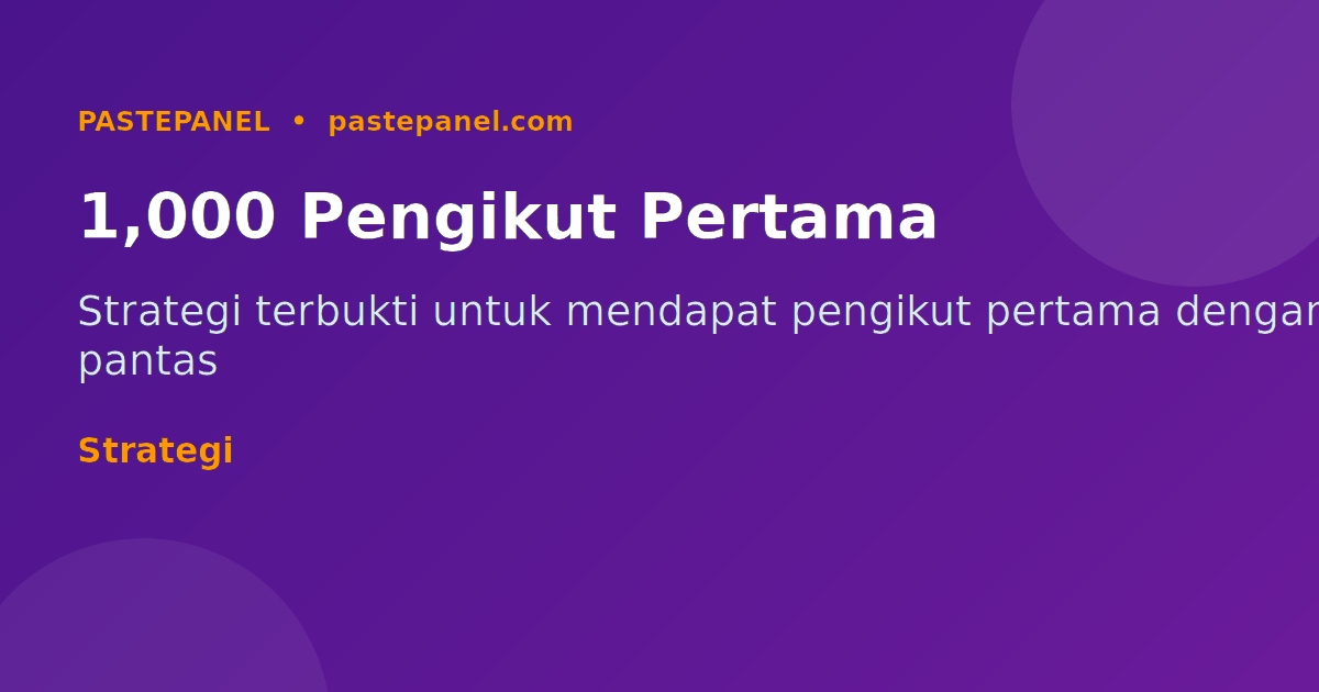 Strategi mendapat 1000 pengikut pertama Instagram di Malaysia dengan pantas