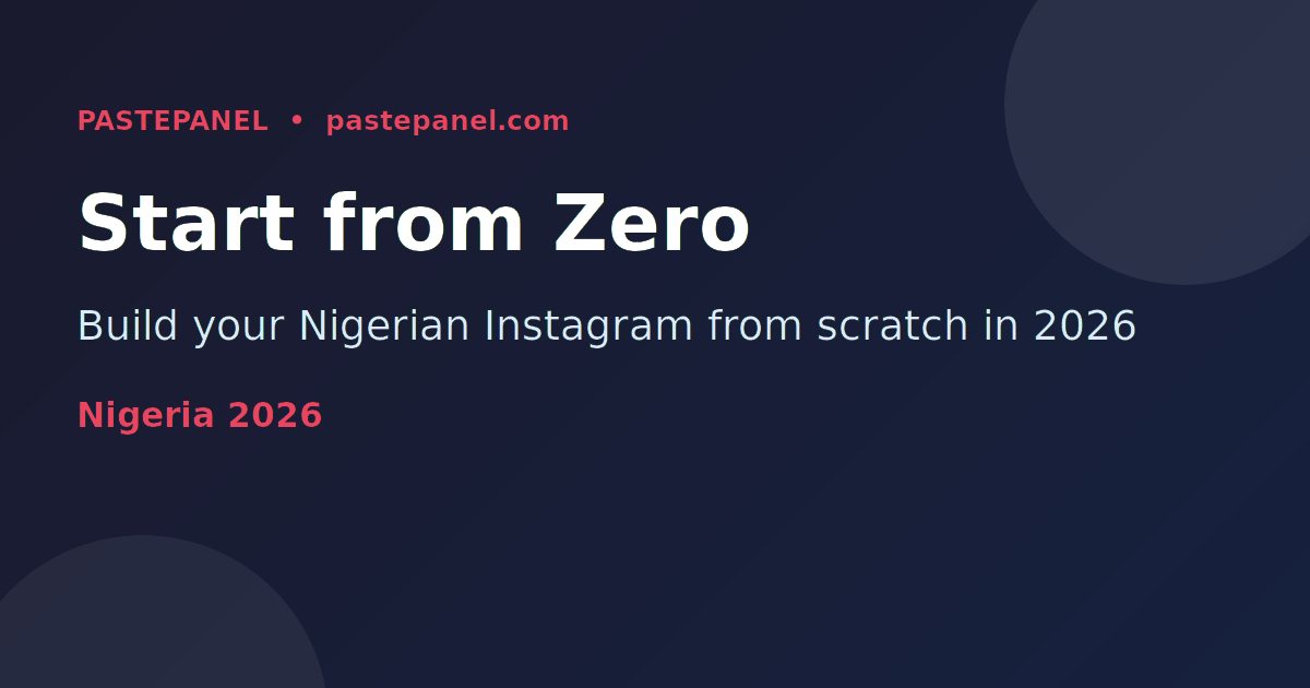 Nigerian content creator setting up Instagram profile for growth in 2026