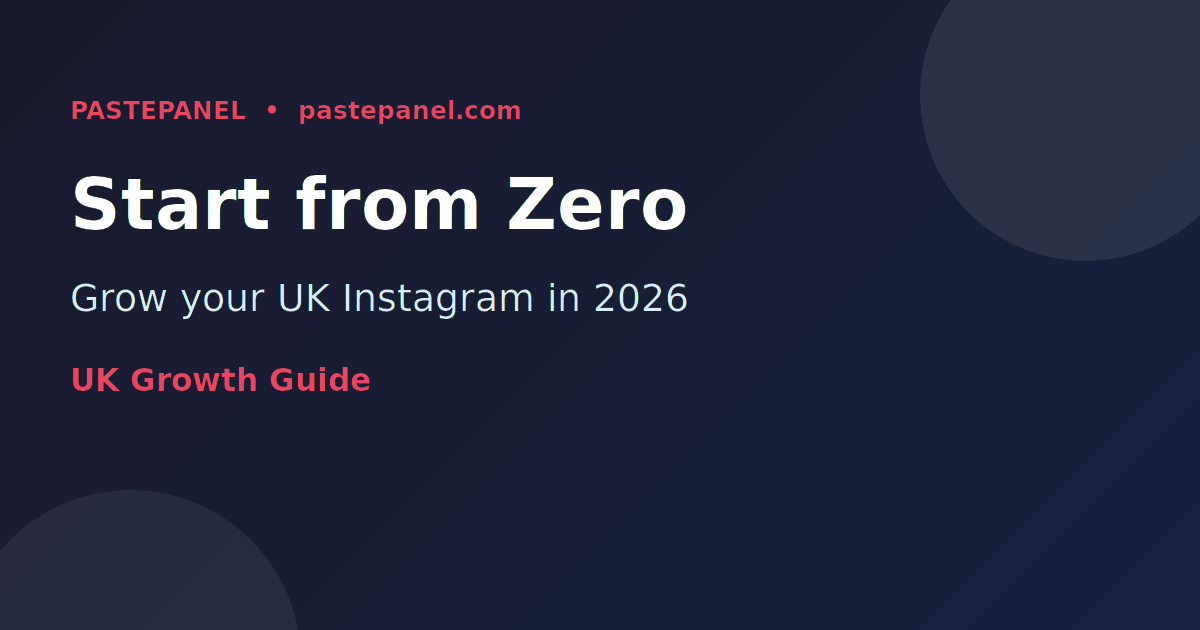 Growing a new Instagram account in the UK from scratch in 2026