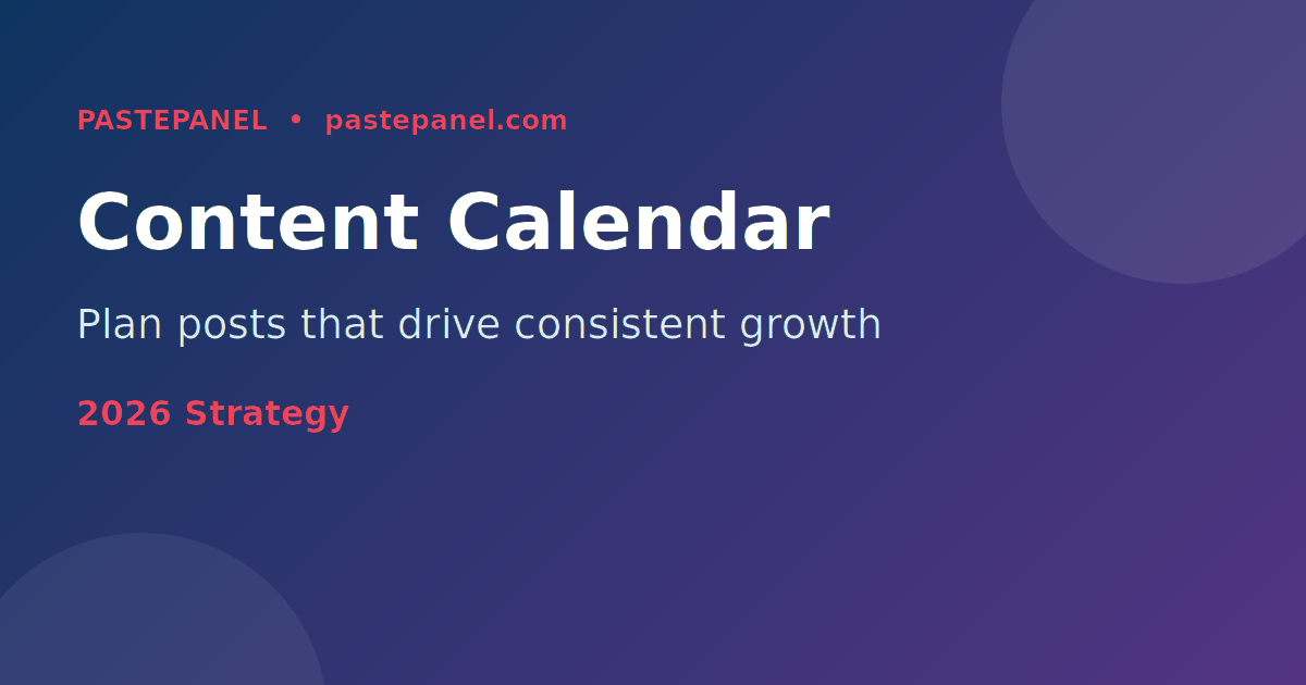 Instagram content calendar for consistent posting in 2026
