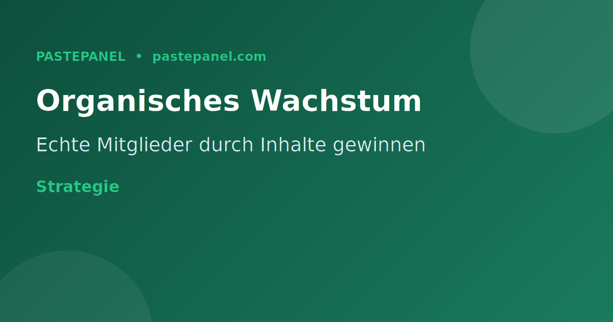 Organisches Wachstum eines Telegram-Kanals durch Inhalte und Gemeinschaft