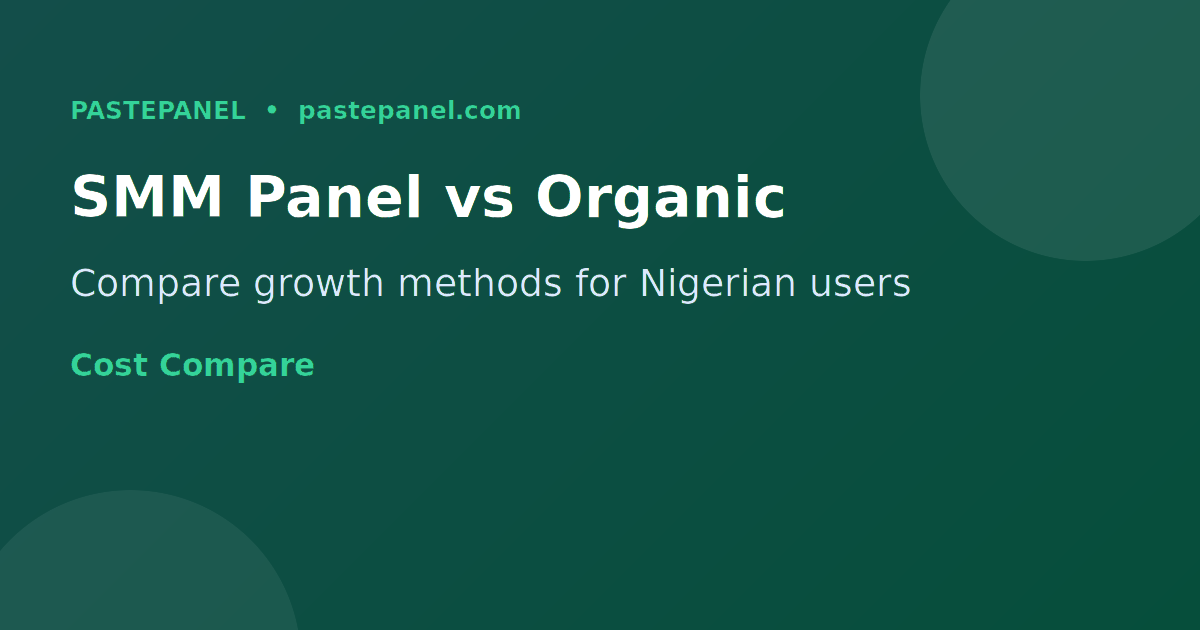 Comparison chart showing SMM panel growth versus organic Twitter X growth for Nigerian creators