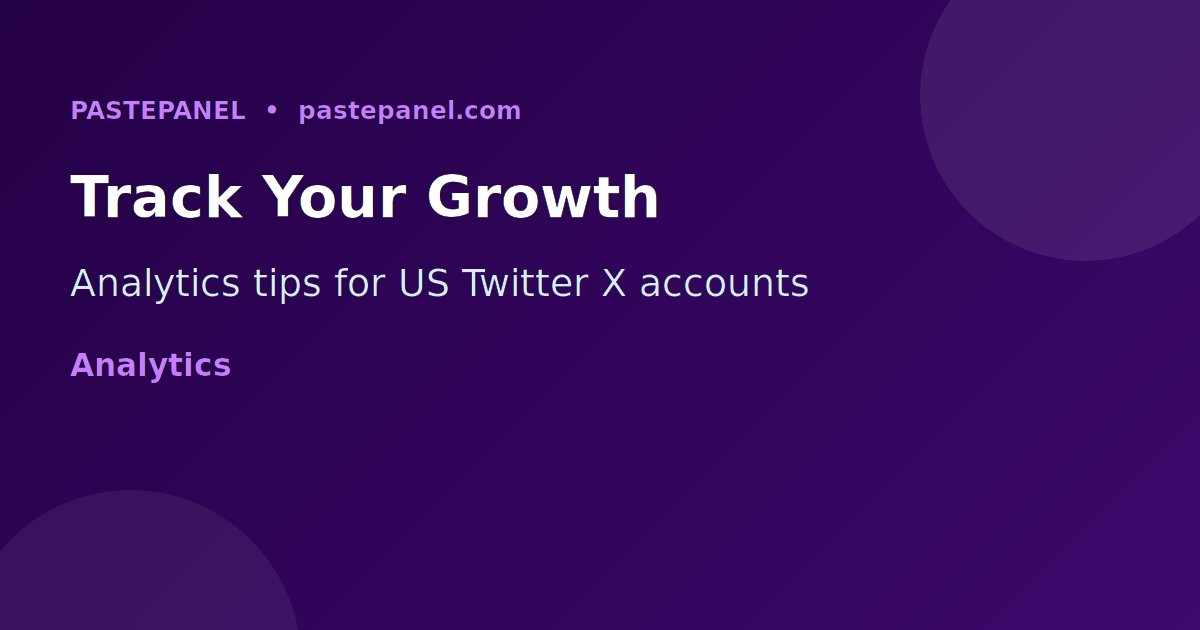 Twitter X analytics and follower growth tracking dashboard