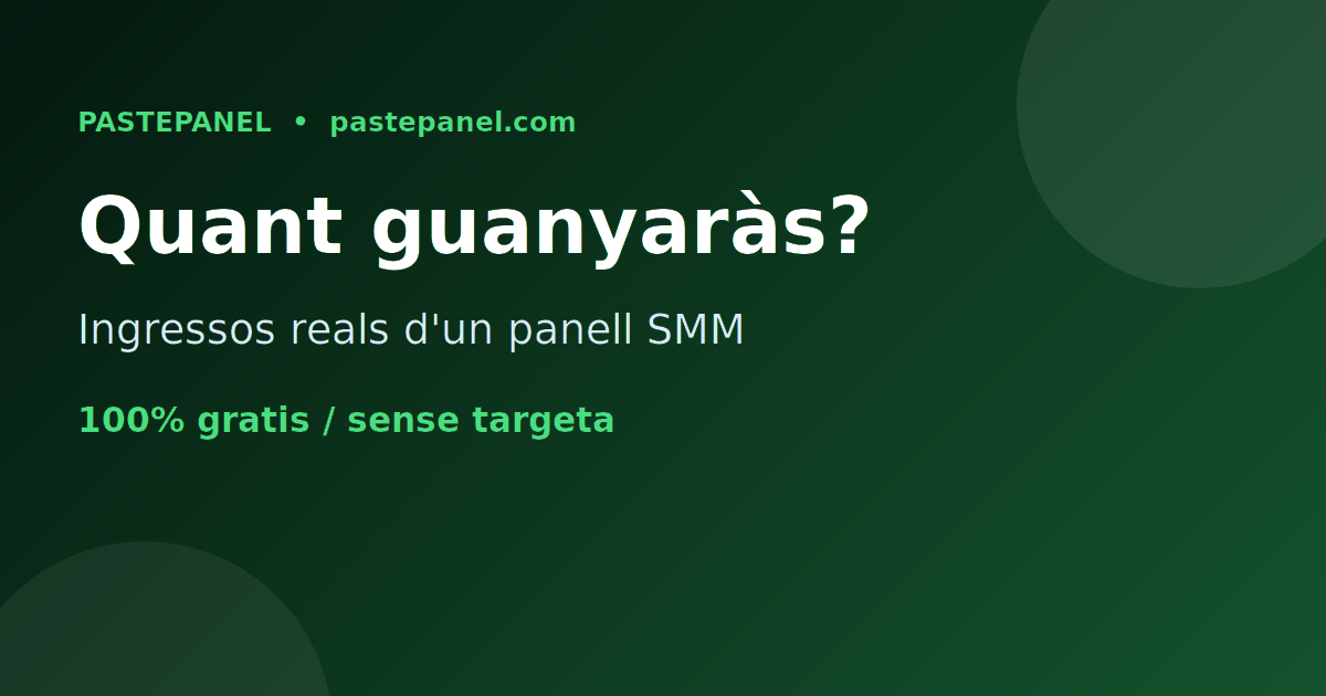 Quants diners pots guanyar amb un panell SMM a Catalunya