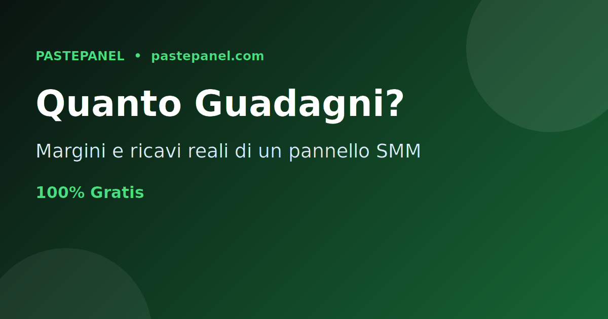 Quanto si guadagna con un pannello SMM a San Marino: analisi dei ricavi