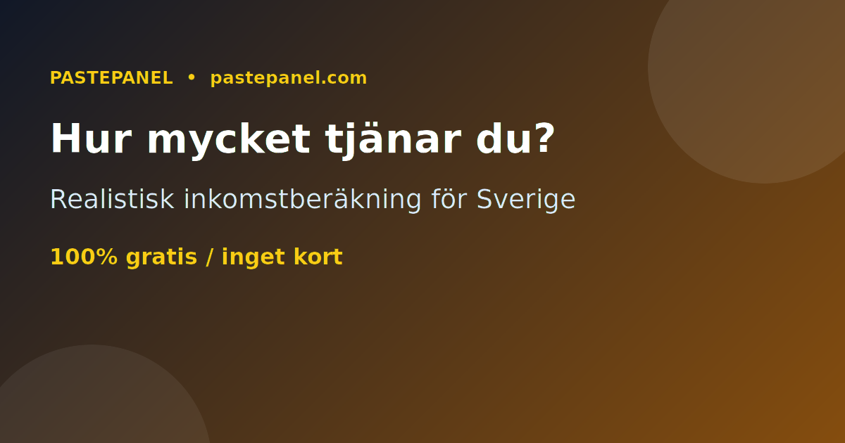 Hur mycket kan du tjäna på en SMM-panel i Sverige – inkomstberäkning