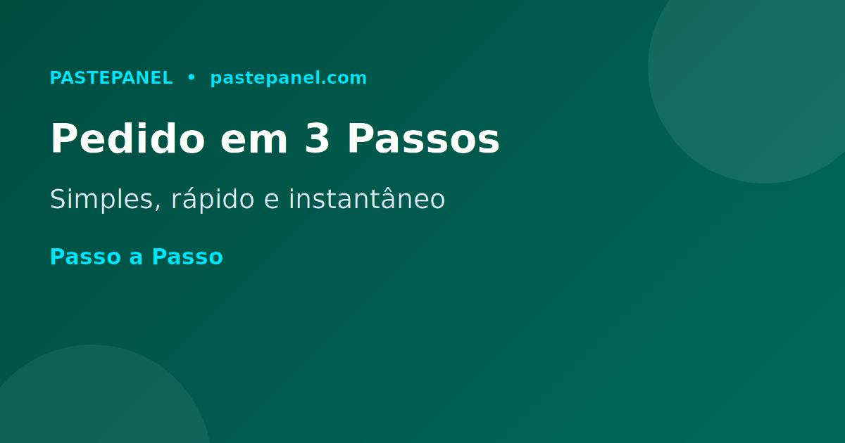 Como fazer pedido em painel SMM passo a passo