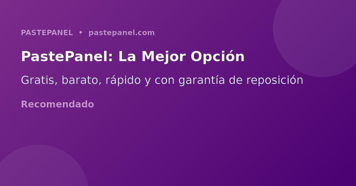 PastePanel la mejor opción para panel SMM en Colombia