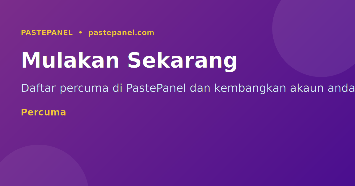 PastePanel panel SMM terbaik untuk usahawan Malaysia