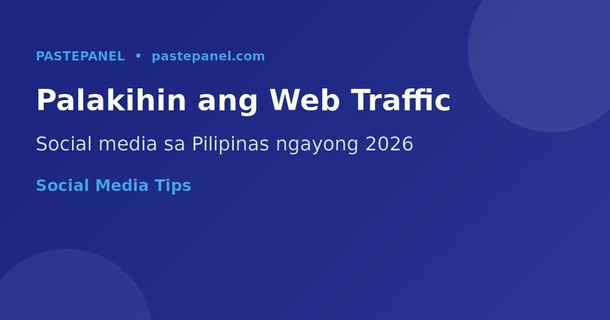 Pagtaas ng website traffic mula sa social media sa Pilipinas