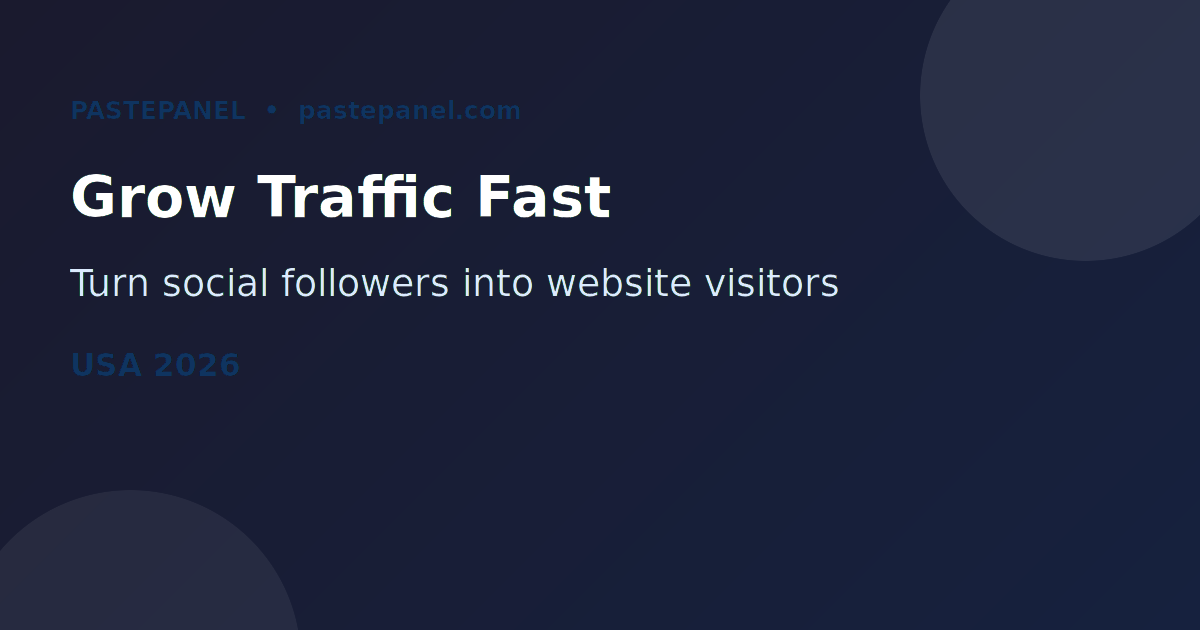Dashboard showing social media traffic growth to a US website in 2026