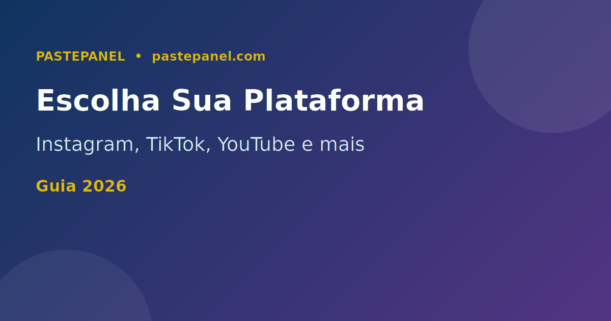 Plataformas de redes sociais mais usadas por influenciadores brasileiros