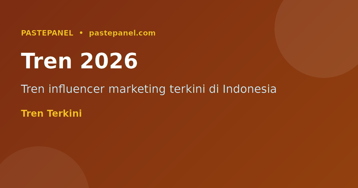 Tren influencer marketing di Indonesia tahun 2026