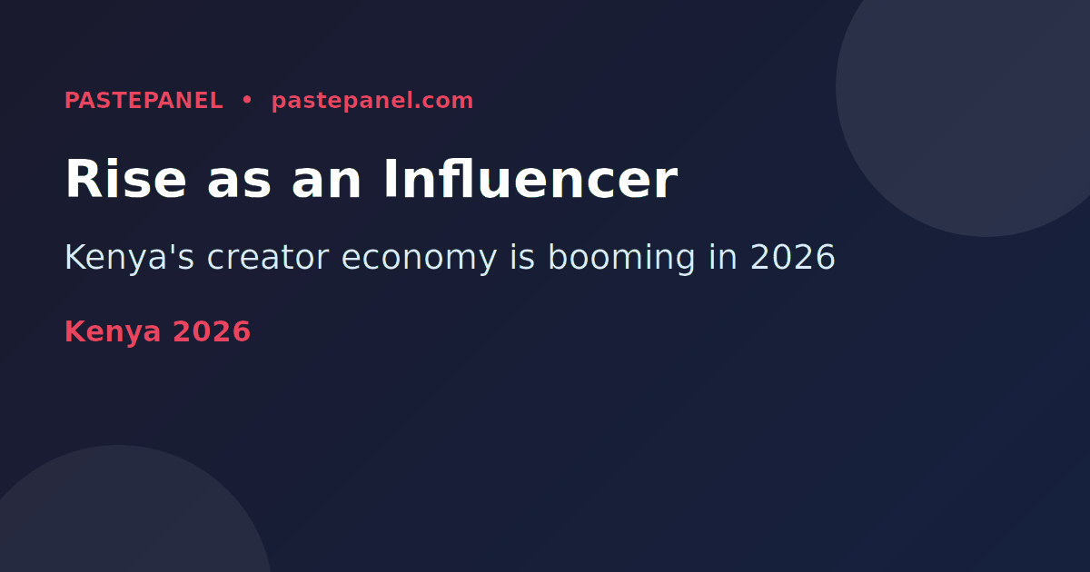 Kenyan influencer recording content for social media in 2026