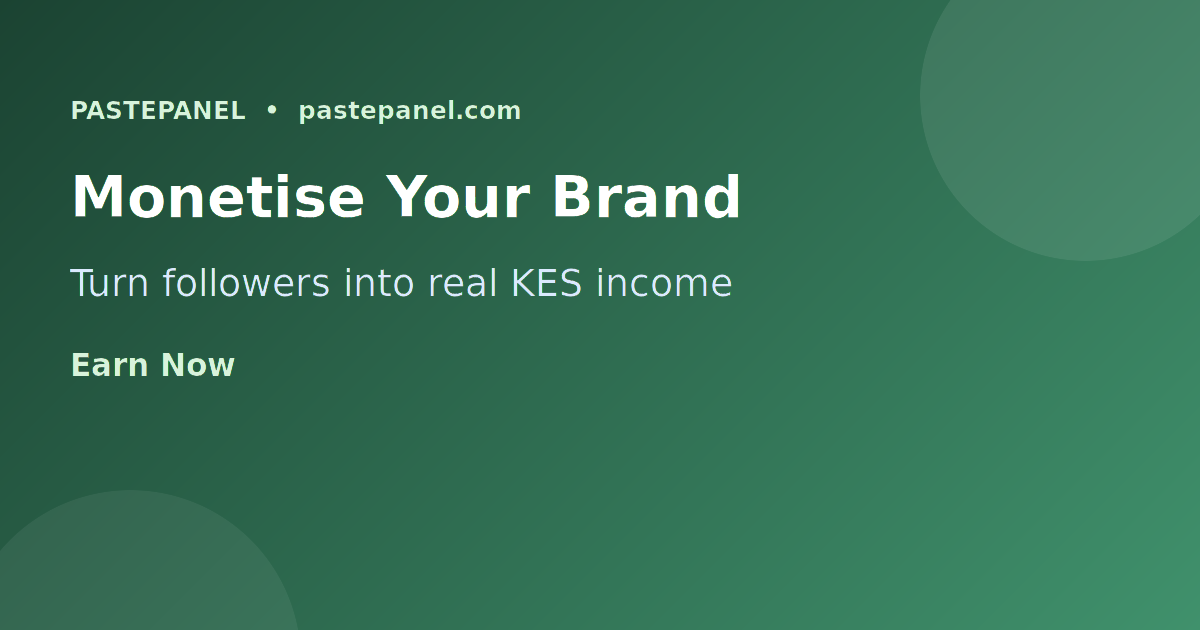 Earning money as a social media influencer in Kenya 2026