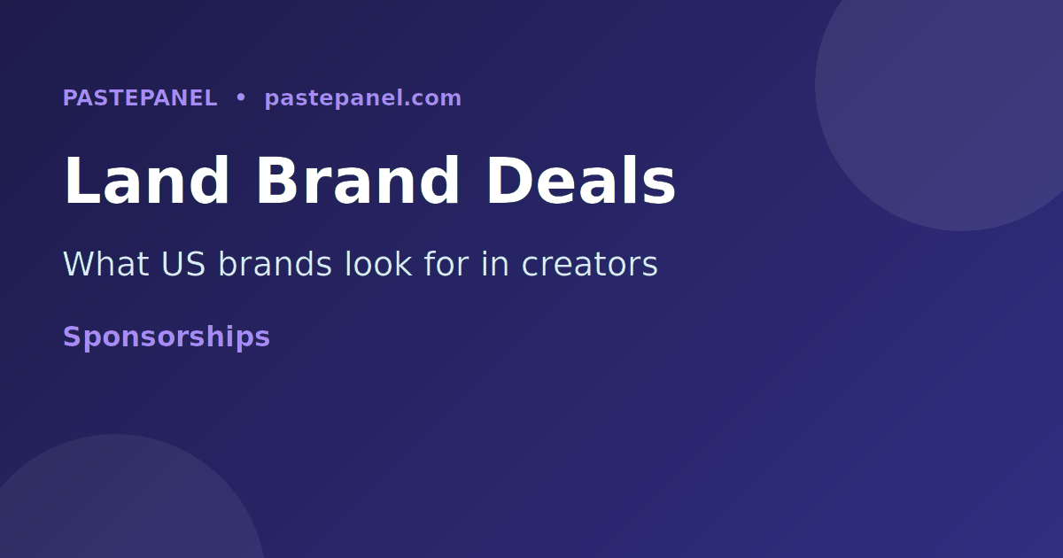 Brand partnership checklist for influencers in the USA in 2026