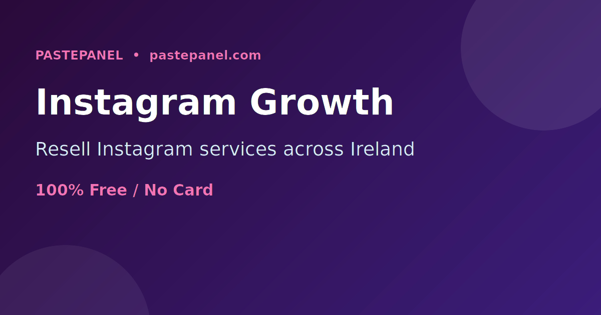 Instagram growth reselling business dashboard in Ireland showing followers and euro earnings