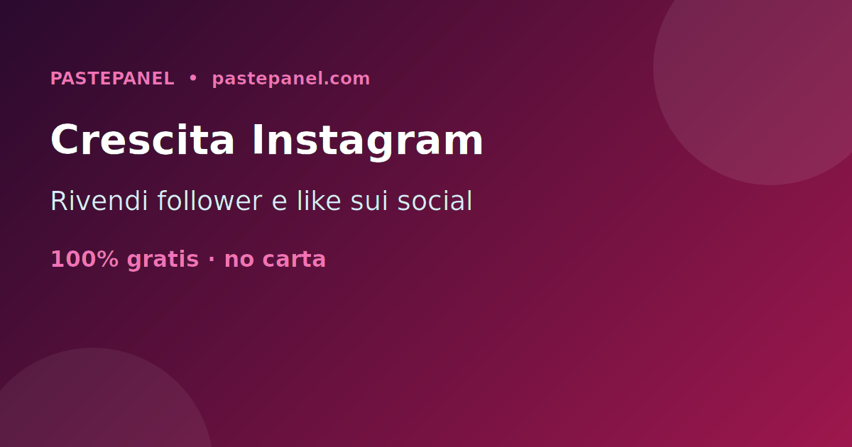 Il business della rivendita di servizi di crescita Instagram in Italia