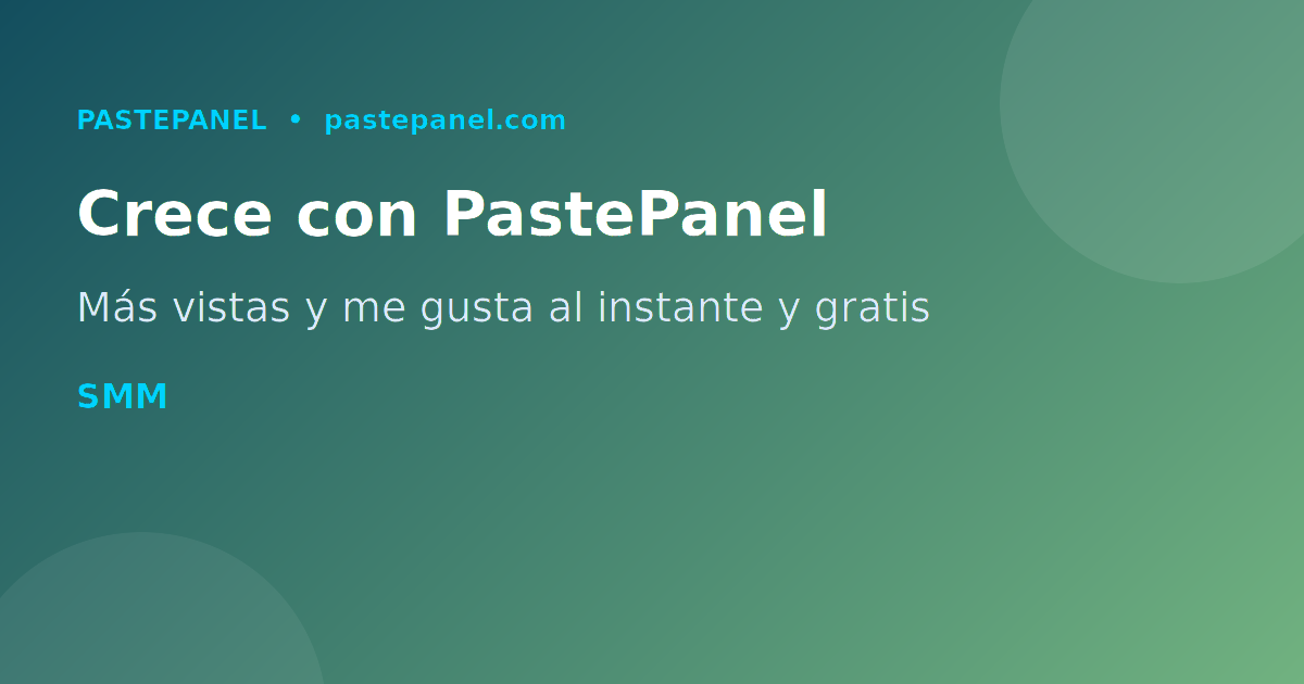 PastePanel panel SMM para crecer en Instagram Reels con vistas y seguidores