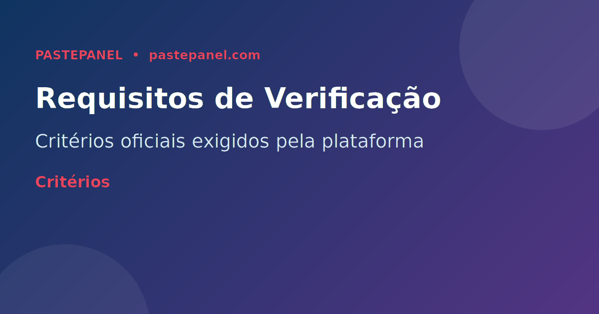 Requisitos e critérios do Instagram para verificação de conta em 2026
