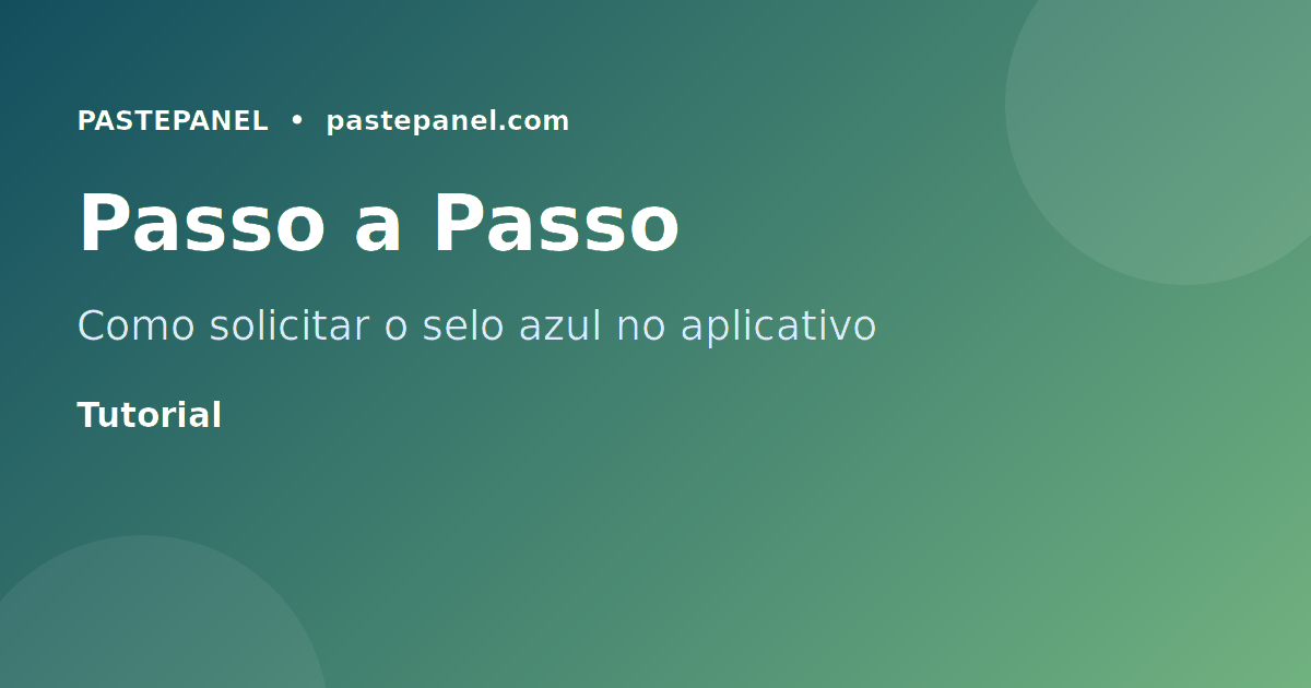 Passo a passo para solicitar verificação no aplicativo do Instagram