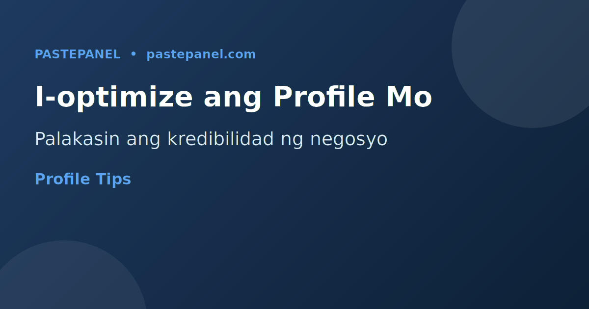 Pag-optimize ng LinkedIn profile para sa mga Pilipinong negosyo